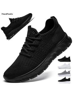 Women's Breathable Mesh Slip On Running Shoes Non Slip Athletic Sneakers
